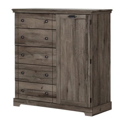 Avilla Door Chest with 5 Drawers 11903 (Fall Oak)